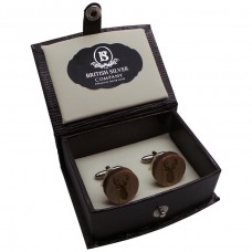 Wooden Stags Head Cufflinks